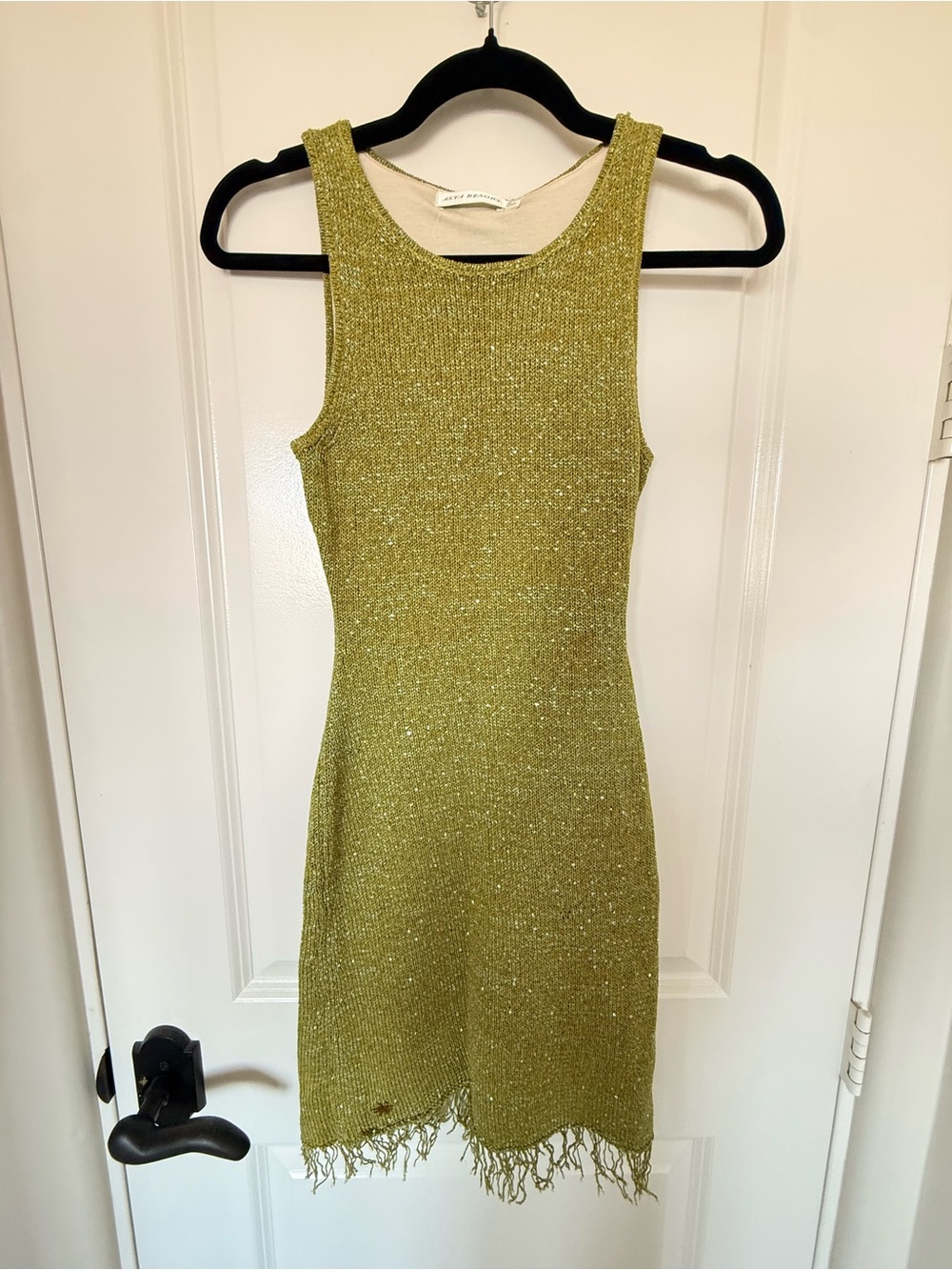 Asta Resort Natalia Mini Dress - Olive Oil Sequin - Picture 5 of 7